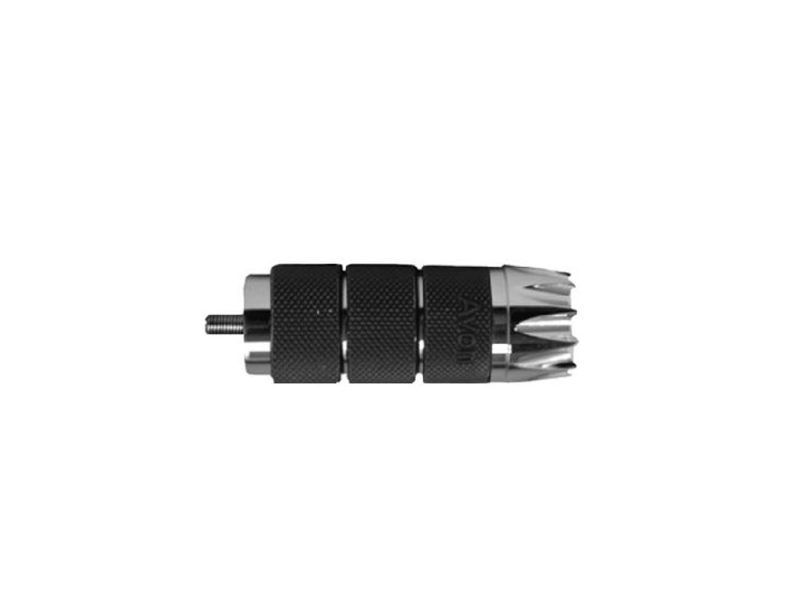 Excalibur Air Cushion Shiftpeg - Chrome. High-performance motorcycle footpeg with durable steel construction for Revelry Motorcycles enthusiasts.