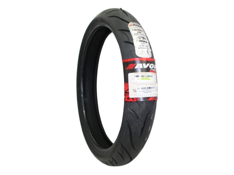 Avon Cobra Chrome 21in. Front Tyre. 130/60-B21 AV91. High-performance motorcycle tyre for Revelry Motorcycles riders in Australia.