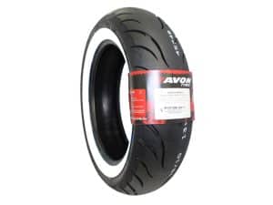 Avon Cobra motorcycle tyre for Revelry Motorcycles, suitable for sporty riding and touring.