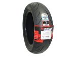 High-performance Avon Cobra Chrome motorcycle rear tyre for touring and street riding.