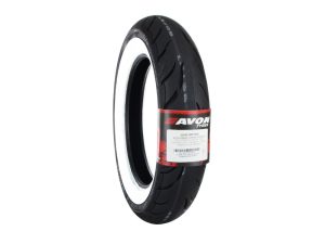 High-performance Avon motorcycle tyre for Revelry Motorcycles, ideal for street and sport riding.