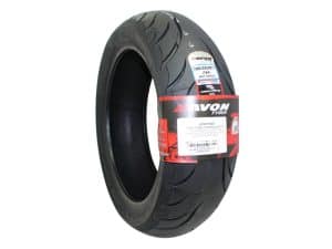High-performance Avon motorcycle rear tyre for sport bikes and touring, durable and reliable.
