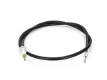 Flexible black motorcycle speedometer cable for Revelry Motorcycles and custom bikes.