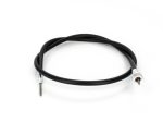 Flexible black motorcycle speedometer cable for Revelry Motorcycles products.