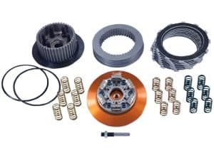High-performance motorcycle engine parts kit with springs, seals, and gaskets for optimal motorcycle maintenance.