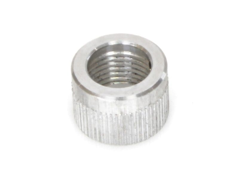 Aluminium motorcycle engine bolt nut for custom bike builds and repairs.