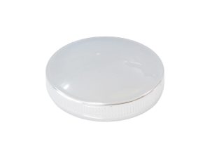 Early Style Right Hand Side Vented Fat Bob Fuel Cap - Chrome. Fits Big Twin 1936-1973 & Sportster 1958-1973.