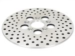 Aluminium motorcycle brake disc with ventilated design for enhanced performance.