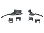 Handlebar Control Kit - Black. Fits Big Twin & Sportster 1982-1995 Models with Single Disc Rotors.