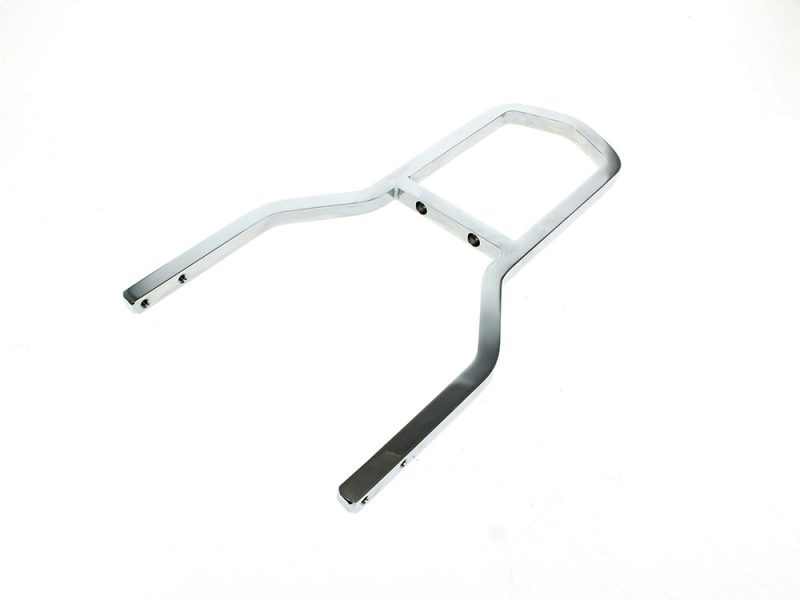 Aluminium motorcycle luggage rack for Revelry Motorcycles Australia.