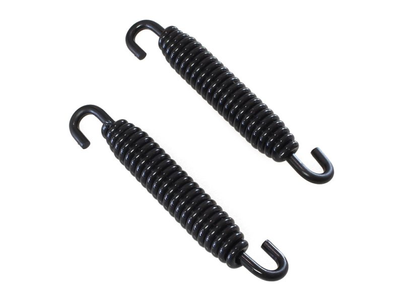 High-quality black motorcycle coil springs for Revelry Motorcycles, durable and reliable.