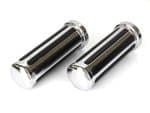 Polished motorcycle handlebar grips for Revelry Motorcycles, premium quality accessories.