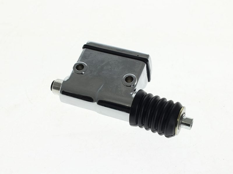 High-performance motorcycle gear shifter footpeg for Revelry Motorcycles.