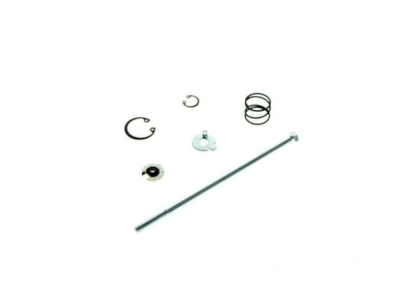 White motorcycle clutch cable repair kit with springs, clips, and screws for Revelry Motorcycles in Australia.