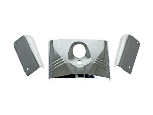 Headlight Tins - Chrome. Fits FL Softail 1986-2017.