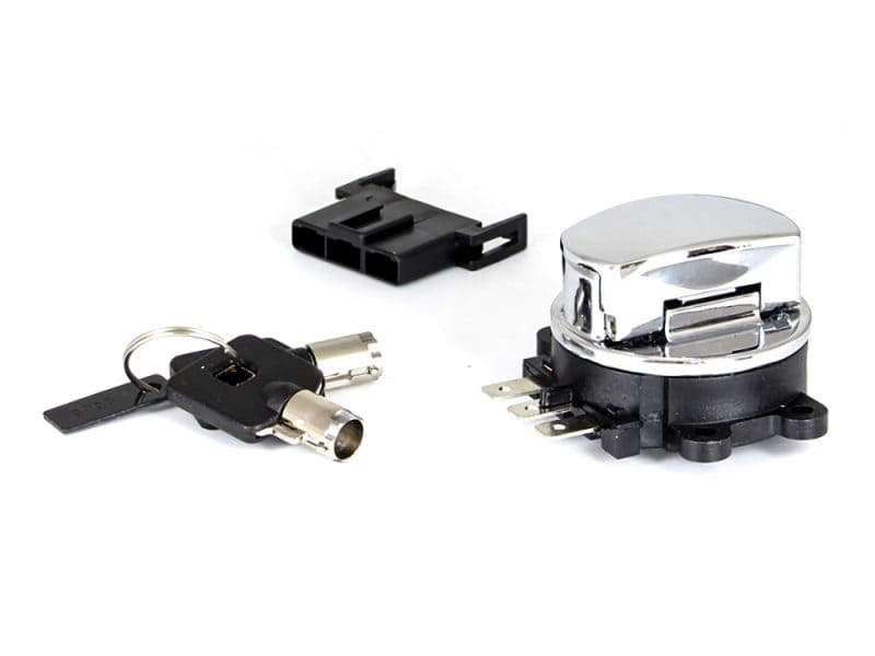 Key ignition switch components for Revelry Motorcycles Australian-based motorcycle accessories and parts.