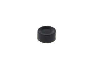 Rubber motorcycle handlebar grip end cap, black, durable Australian-made accessory.