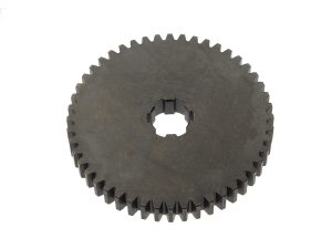 Steel motorcycle gear wheel for Revelry Motorcycles, durable and high-performance.