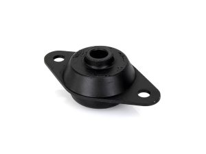 Rubber motorcycle engine mount for optimal vibration dampening and stability.