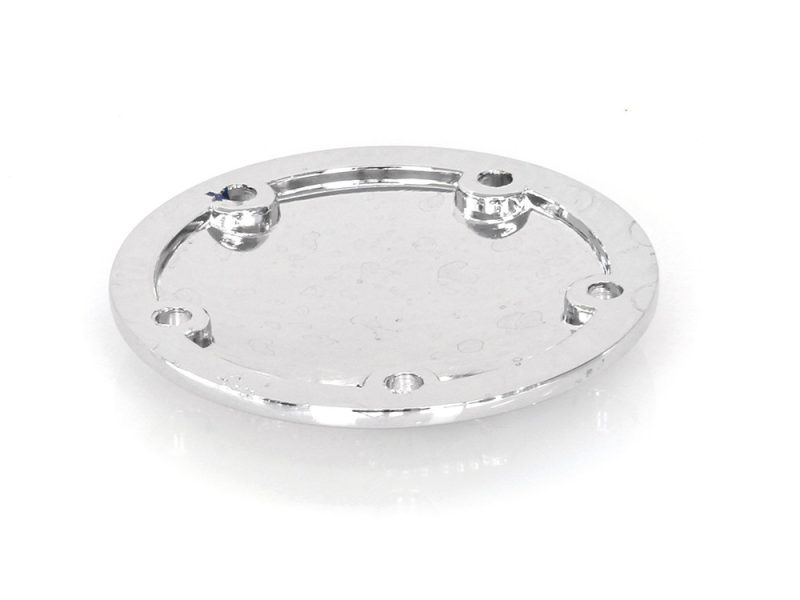 Bright metallic motorcycle component for Revelry Motorcycles, custom bike accessories, high-quality aluminium part.