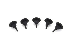 Black rubber motorcycle push inside pins for Revelry Motorcycles accessories.