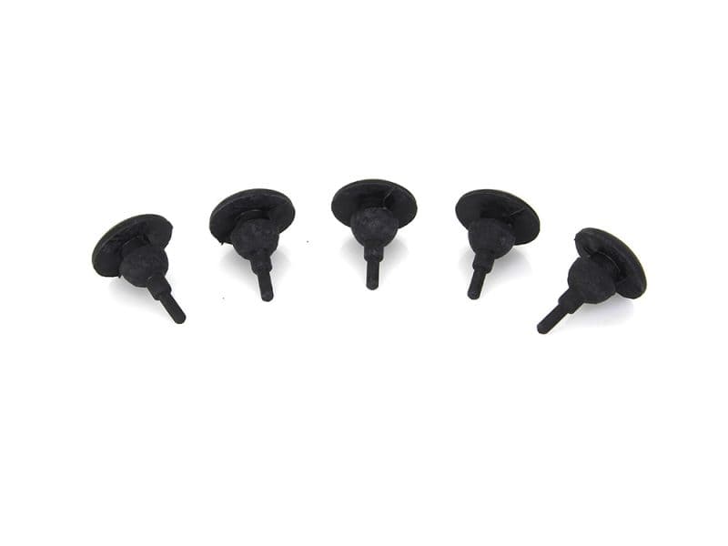 Black rubber motorcycle push inside pins for Revelry Motorcycles accessories.