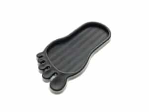 Durable black rubber motorcycle footrest pad for Revelry Motorcycles riders.