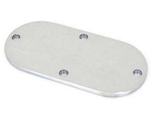 Aluminium motorcycle part plate for Revelry Motorcycles.