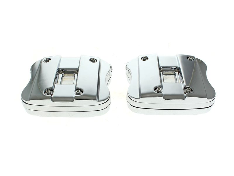 Rocker Covers - Chrome. Fits Sportster 1986-2003 Chrome motorcycle foot pegs, rugged stylish footrests for Harley Davidson bikes.