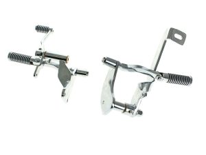 Forward Controls with O-Ring Footpegs - Chrome. Fits Sportster 1991-2003