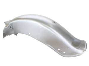 Aluminium motorcycle fender for vintage Revelry Motorcycles custom builds.