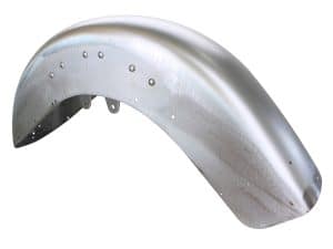Aluminium motorcycle fender for custom bike builds, durable and lightweight.