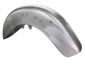 Aluminium motorcycle front fender for classic bike restoration and custom builds.
