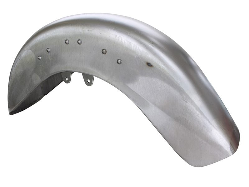 Aluminium motorcycle front fender for classic bike restoration and custom builds.