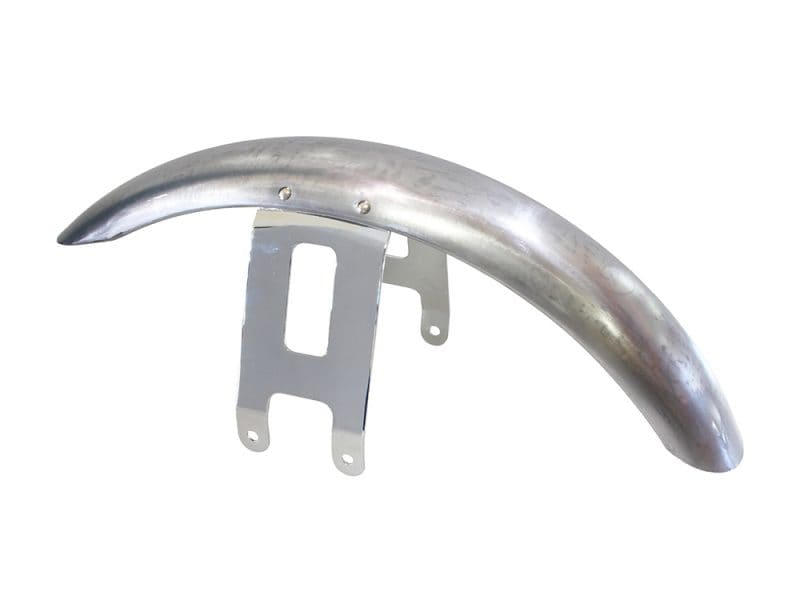 21in. FX Softail Style Front Fender. Fits FLH 1949-1984. Chrome motorcycle front fender for vintage bikes, durable and stylish.