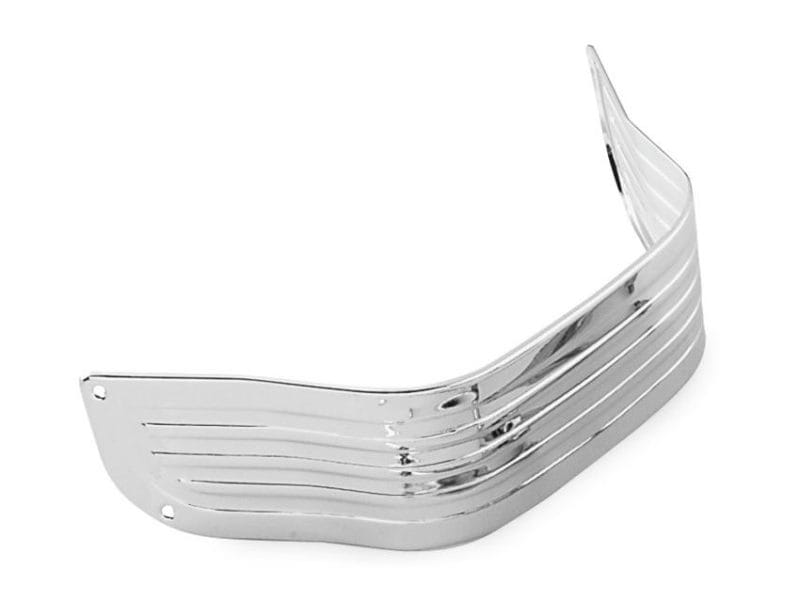 Chrome motorcycle front grille for Revelry Motorcycles, stylish bike accessories, durable metal guard.