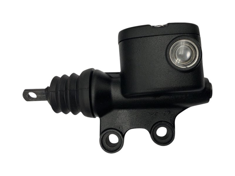 Lightweight motorcycle hydraulic clutch master cylinder for Revelry Motorcycles.