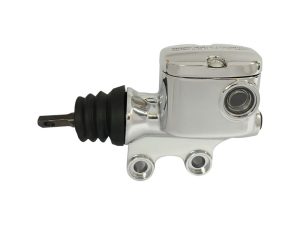 High-quality motorcycle brake master cylinder for Revelry Motorcycles, chrome finish, durable and precision engineered.