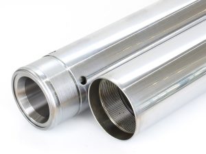 Hard Chrome Fork Tubes. Stock Length. Fits 39mm Narrow Glide Front End 2004-2021