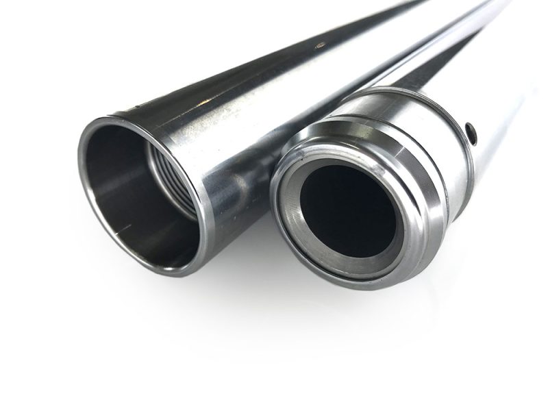 Hard Chrome Fork Tubes. +6in. Oversize. Fits FX Softail 2000-2015 & Dyna Wide Glide 2000-2005