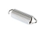 Coil spring motorcycle shock absorber part, chrome finish for Harley Davidson bikes.
