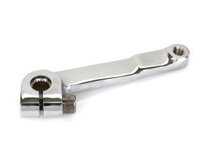 Chrome motorcycle handlebar riser clamp, bike accessories, Revelry Motorcycles, Australia.