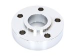 Strong aluminium motorcycle wheel spacer for custom cafe racers and cruisers.