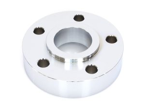 Strong aluminium motorcycle wheel spacer for custom cafe racers and cruisers.