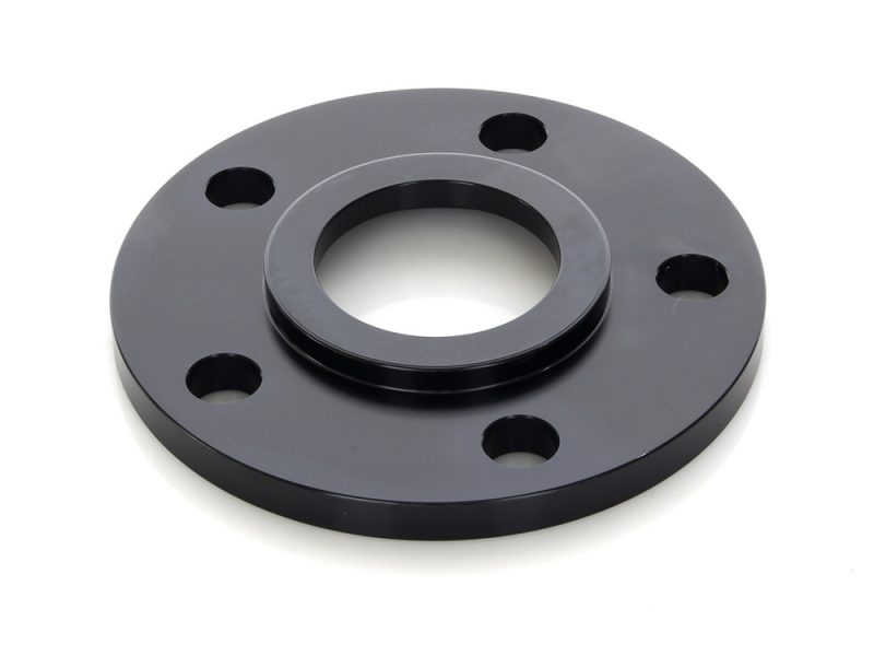 Black motorcycle wheel spacer for Revelry Motorcycles and custom bikes.