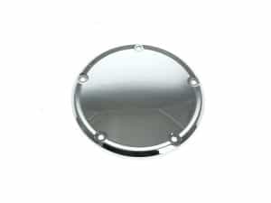Glossy chrome motorcycle wheel hub cover for Revelry Motorcycles accessories in Australia.
