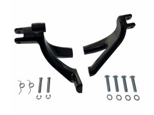 Floorboard to Footpeg Conversion Kit - Gloss Black. Fits 2018up Softail Models With Floorboards