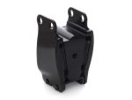 Black motorcycle engine mount bracket for Revelry Motorcycles performance bikes.