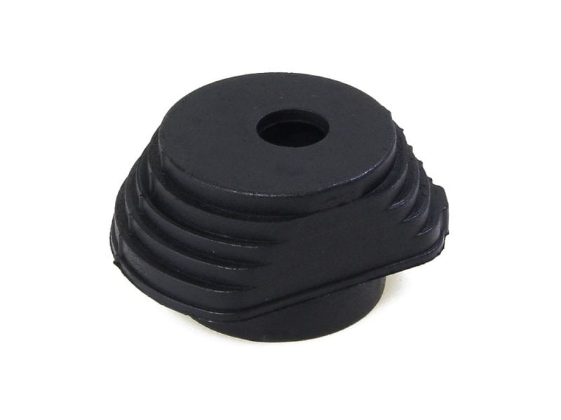 Rubber motorcycle shock absorber bushing for Harley Davidson bikes.