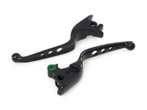 Lightweight motorcycle brake lever set for Revelry Motorcycles custom bikes in Australia.